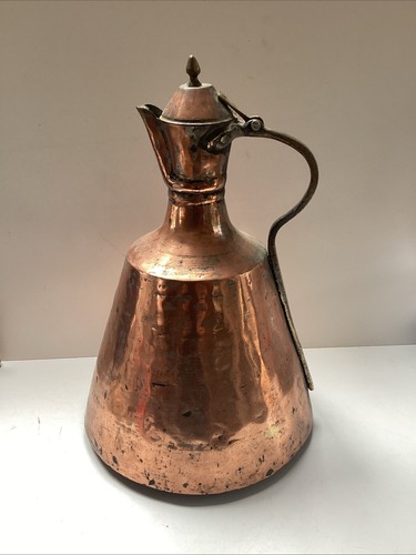Antique hammered copper - copper, ewer