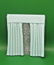 Dolls house curtains   - pale