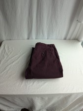 TU Mens Trousers Burgundy Red
