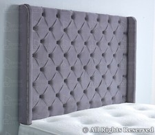 HEADBOARD CHESTERFIELD WINGED