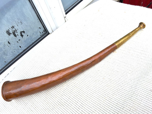 Antique english copper hunting - copper,