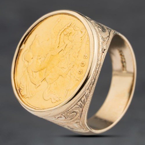 Second hand yellow gold 1909 - hand,