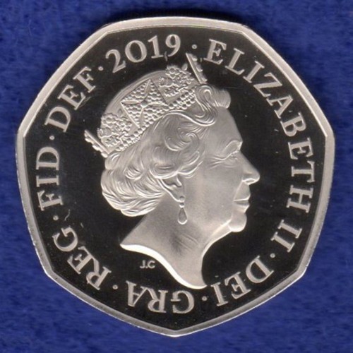 2019 proof 50p 50 pence - uk, 50p,