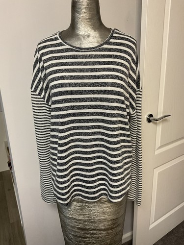 Ladies black and white striped - ladies,