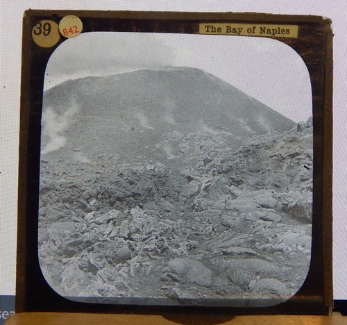Antique glass slide - glass, mount