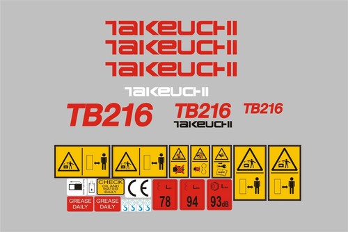 Takeuchi 216 mini digger - tb,