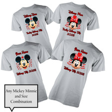 Disney Personalised Family Trip Bundle Package Adult and Kids T-shirt