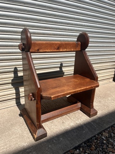 Antique oak settle - antique, hall