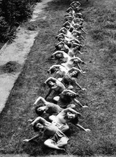 Margaret Morris dancers rehearse grass demonstration they will giv- 1935 Photo