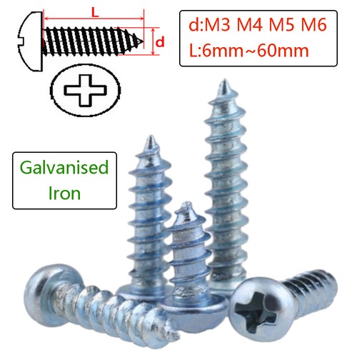 Self tapping screws galvanised - tapping,
