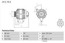 Bosch Generator For Opel Astra