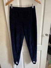 marina yachting navy stirrup cotton leggings M