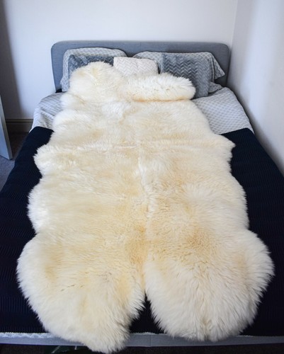 Natural sheepskin rug - sheepskin,
