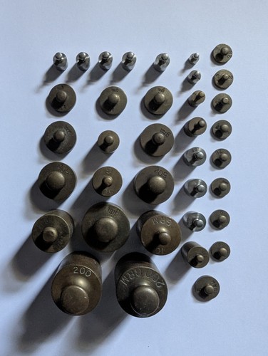 Brass steal weights - 36, brass,