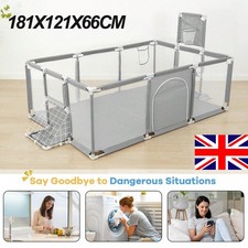 181CM Baby Playpen Kids Toddlers Infant Activity Center Saftety Play Fence Yard