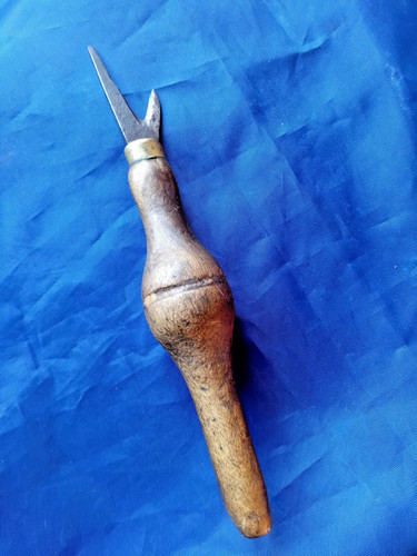 Vintage leather workers hand - leather,