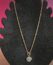 Brand New Claire's Ladies Gold Tone Shell Pendant Necklace