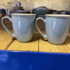 Denby elements blue mugs vgc - denby,