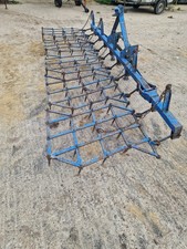 12ft Folding Spike Harrows Zigzag Harrows Grass