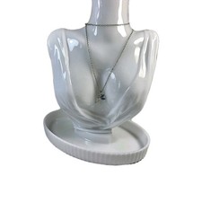 Silver and Blue Tinkerbell Fairy Necklace Costume Jewellery OCT716