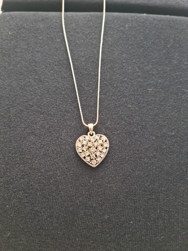 Vintage silver tone heart - silver,