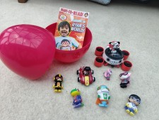 Ryan's World Bundle 8 Figures, One Vehicle, Book And Egg