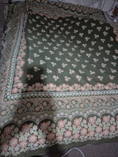 Vintage Duvet Cover Green Floral ditsy retro.Polycotton