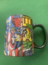 MARVEL Mug Comic Strip Marvel Spiderman Captain America Coffee Tea Superhero