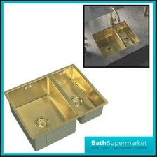 Brushed Brass Kitchen Sink 1.5