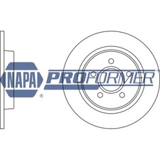 2x Brake Discs Solid For Ford