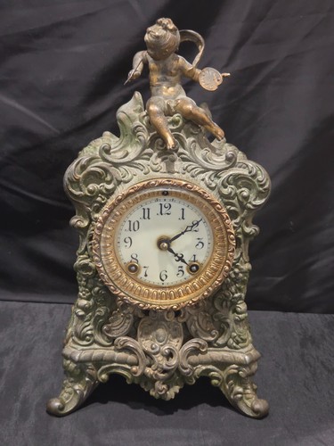 Antique ansonia crest - antique, "crest"