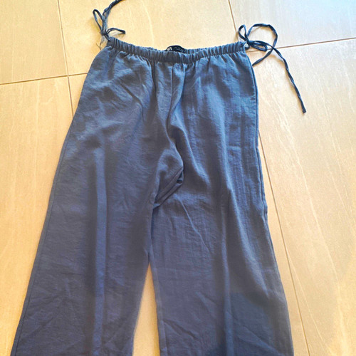 Zara grey wide leg trousers - zara,