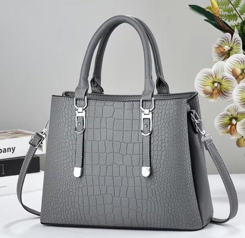 Ladies grey crocodile embossed - ladies,