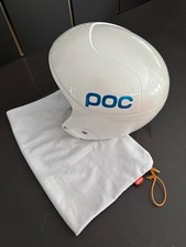 POC girls helmet size XS white good condion with detachable chin guard
