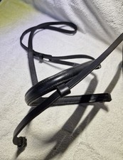 Full Size Flash Noseband Black Leather Used Good Condition