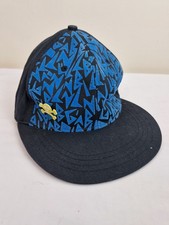 Billabong Headwear Baseball Cap Blue Black Shull & Crossbones Size S/M