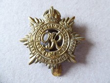 Vintage brass cap badge  ROYAL ARMY SERVICE CORPS   - KC