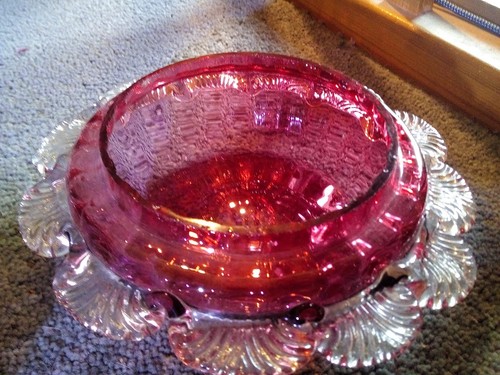 Antique victorian cranberry - victorian,