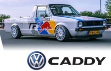 1:10 RC Clear Body Shell -  VW Caddy Ute/Pick Up with VW Motorsport stickers