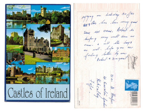 Vintage postcard castles of - postcard,