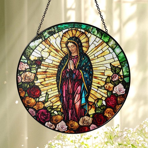 Lady guadalupe stained - guadalupe,