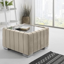 Coffee table velvet mirrored