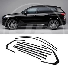 GLOSS BLACK WINDOW SURROUND TRIM CHROME DELETE FOR BMW X5 G05 2018+