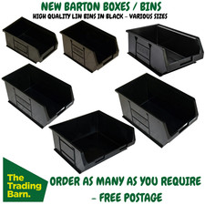 Black Plastic Parts Lin Bins
