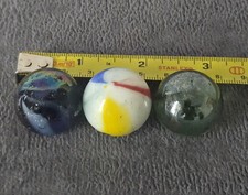 ​3 Vintage Glass Marbles Job