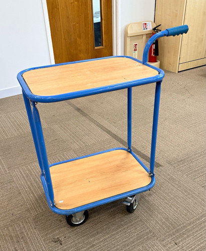 Tier blue metal utility - 2-tier,