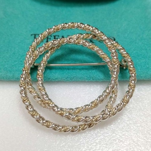 Tiffany twist circle brooch