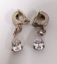 Swarovski Thomas Sabo Charm Club Crystal Drop Clip On Earrings (Fel)