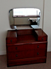 Vintage 50`s Dressing Table -(L)90(H)125(W)43cms-Good Upcycle Choice-Lightweight