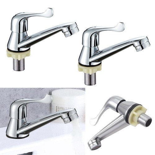 Pair chrome lever - chrome, basin